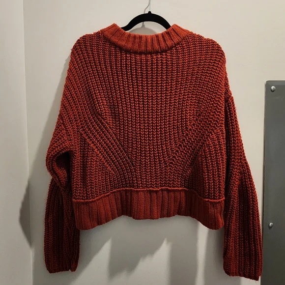 moon & madison Brick Red Chunky Knit Sweater - Picture 3 of 6